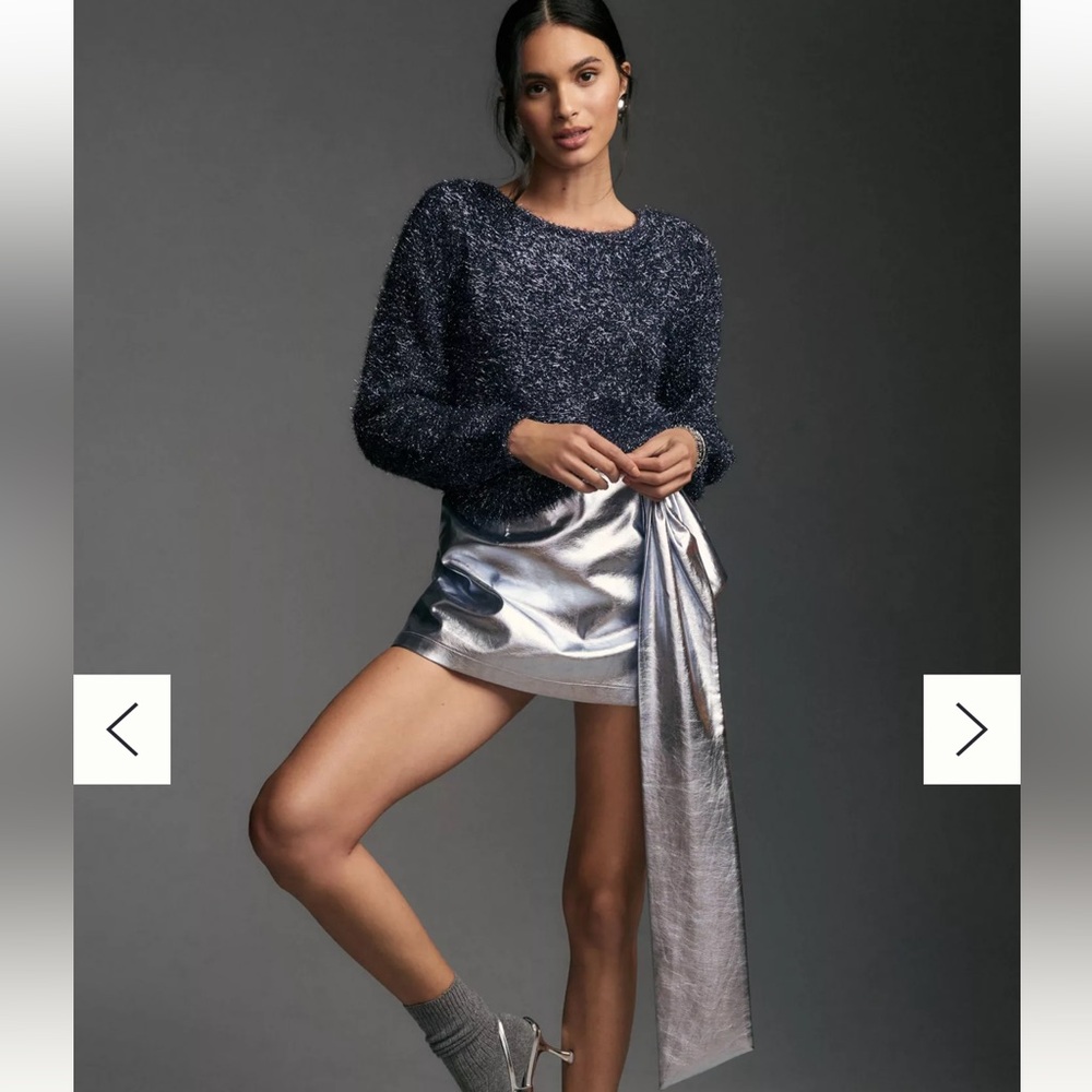 Anthropologie Eyelash Pullover Sweater XSP
